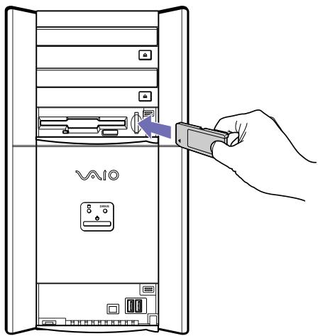 SONY PCV-RX4 - Mise en place d'un Memory Stick™ - 1