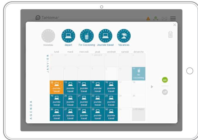 SOMFY BOX MAISON TAHOMA - AGENDA ANNUEL - 2