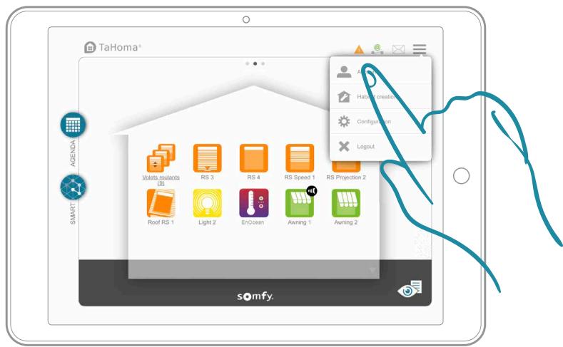 SOMFY BOX MAISON TAHOMA - Les données « compte » et « box » - 2