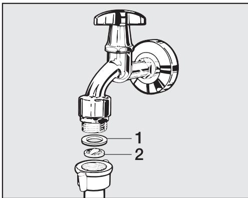 MIELE WDDO20 - Nettoyer le filtré du tuyau d'arrivée d'eau - 1