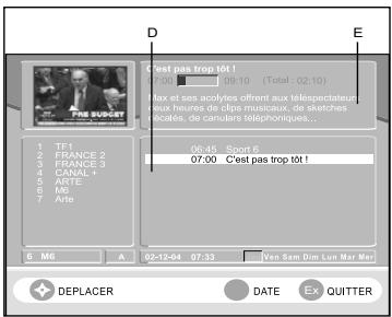 SAGEM ITD 59N WL - 7-9 GUIDE DES PROGRAMMES (non disponible sur ITD59 / ITD61) - 2