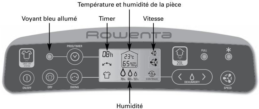 ROWENTA DH4110 - - Fonction TIMER - 1