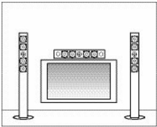 AUDIO PRO COL-BLAK DIAMOND - Opstelling van het home cinema-system - 1