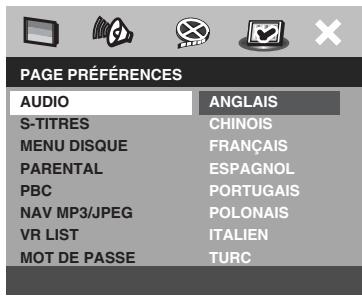 YAMAHA DVD-S557 - Choix de la audio, sous-titres et menu disque - 1