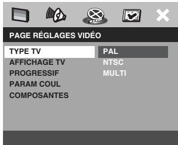 YAMAHA DVD-S557 - Step3: Sélection du système de codage couleur qui correspond à votre télévisuer - 1