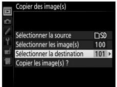 NIKON D810 - Choisissez Sélectionner la destination. - 1