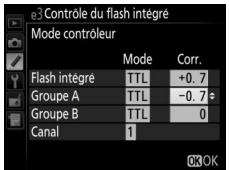 NIKON D810 - Reglez les paramètres pour le groupe A. - 1