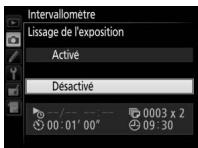 NIKON D810 - Modifiez les réglages de l'intervallomètre. - 10