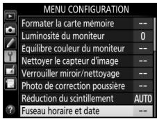 NIKON D810 - Choisissez une langue et reglez l'horloge de l'appareil photo. - 3