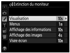 NIKON D810 - c4 : Extinction du moniteur - 1