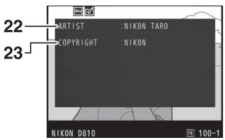 NIKON D810 - Données de prise de vue - 4