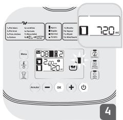 MOULINEX MK900100 - L'appareil indique : - 1