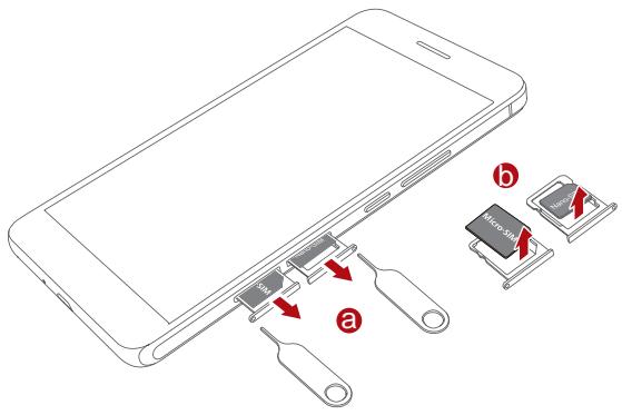 HONOR 6+ - Retrait de la carte micro SIM et nano SIM - 1