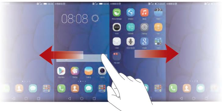 HONOR 6+ - Passer d'un écran d'accueil à l'autre - 1