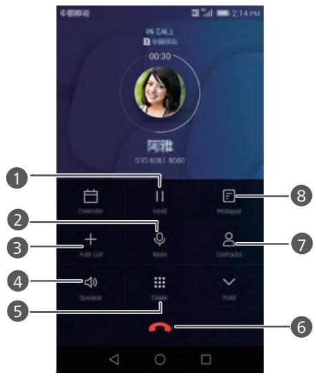 HONOR 6+ - Actions pendant un appel - 1