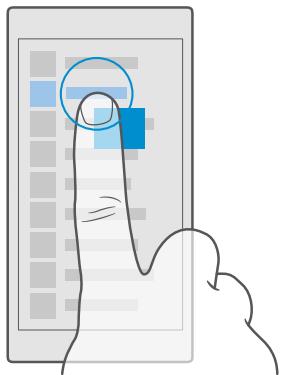 MICROSOFT Lumia 650 - Appuyer longuement pour ouvrir davantage d'options - 1