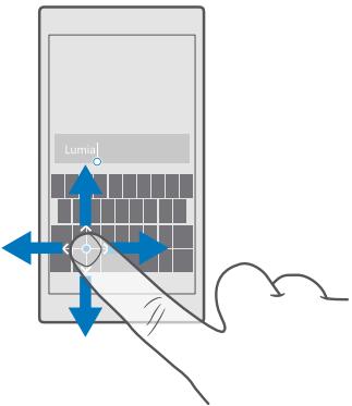MICROSOFT Lumia 650 - Déplacer le curseur avec le contrôleur de curseur - 1