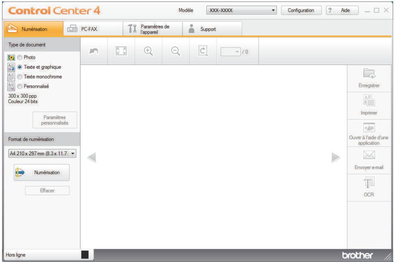 BROTHER MFC-L2710DW - Enregistrer des données numériées dans un dossier sous un fichier PDF à l'aide du mode Domicile de ControlCenter4 (Windows®) - 1