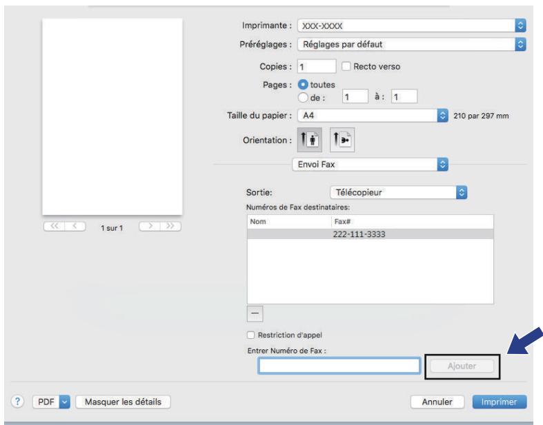 BROTHER MFC-L2710DW - Envoyer des fax depuis votre application (Mac) - 3