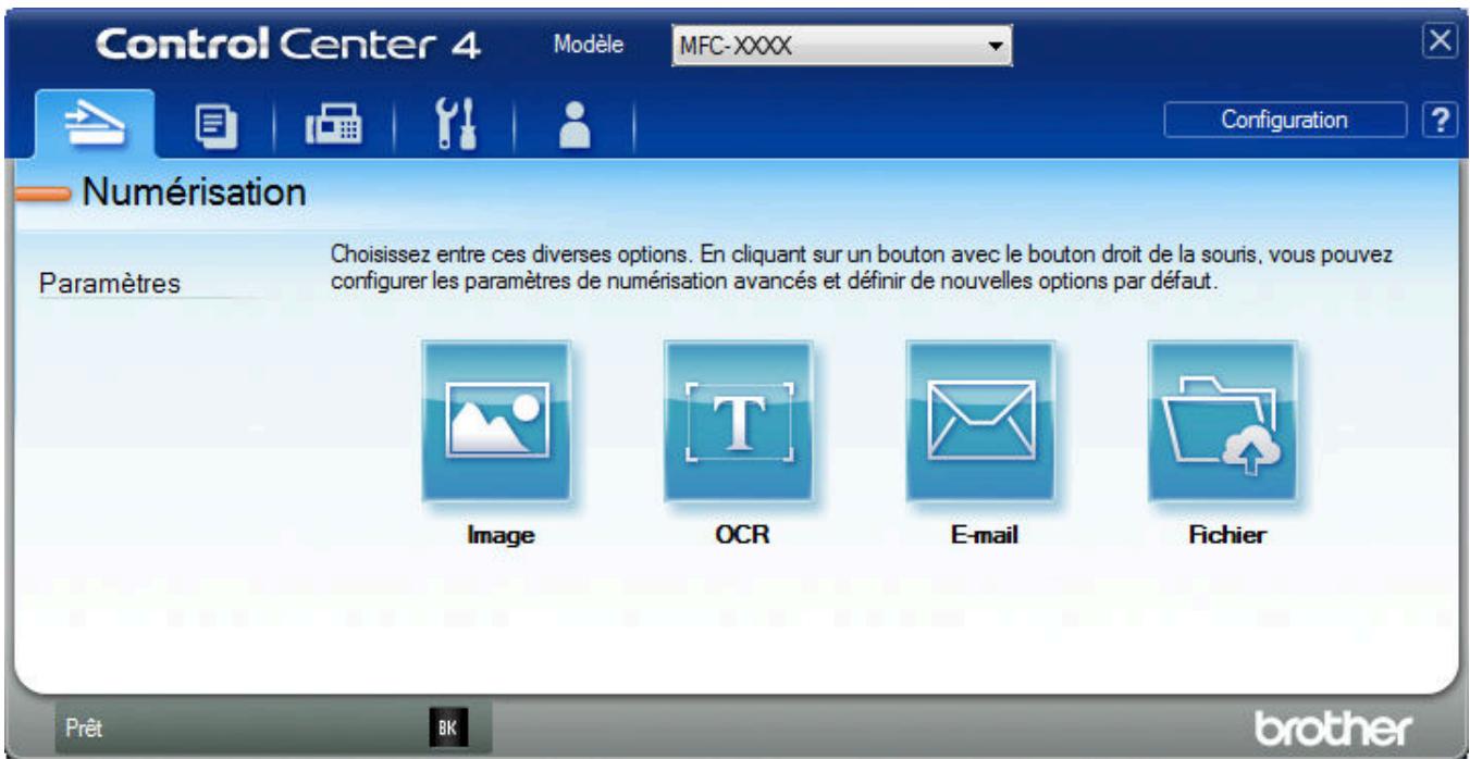 BROTHER MFC-L2710DW - Numériser vers un fichier texte modifiable (OCR) à l'aide du mode Avancé de ControlCenter4 (Windows®) - 2