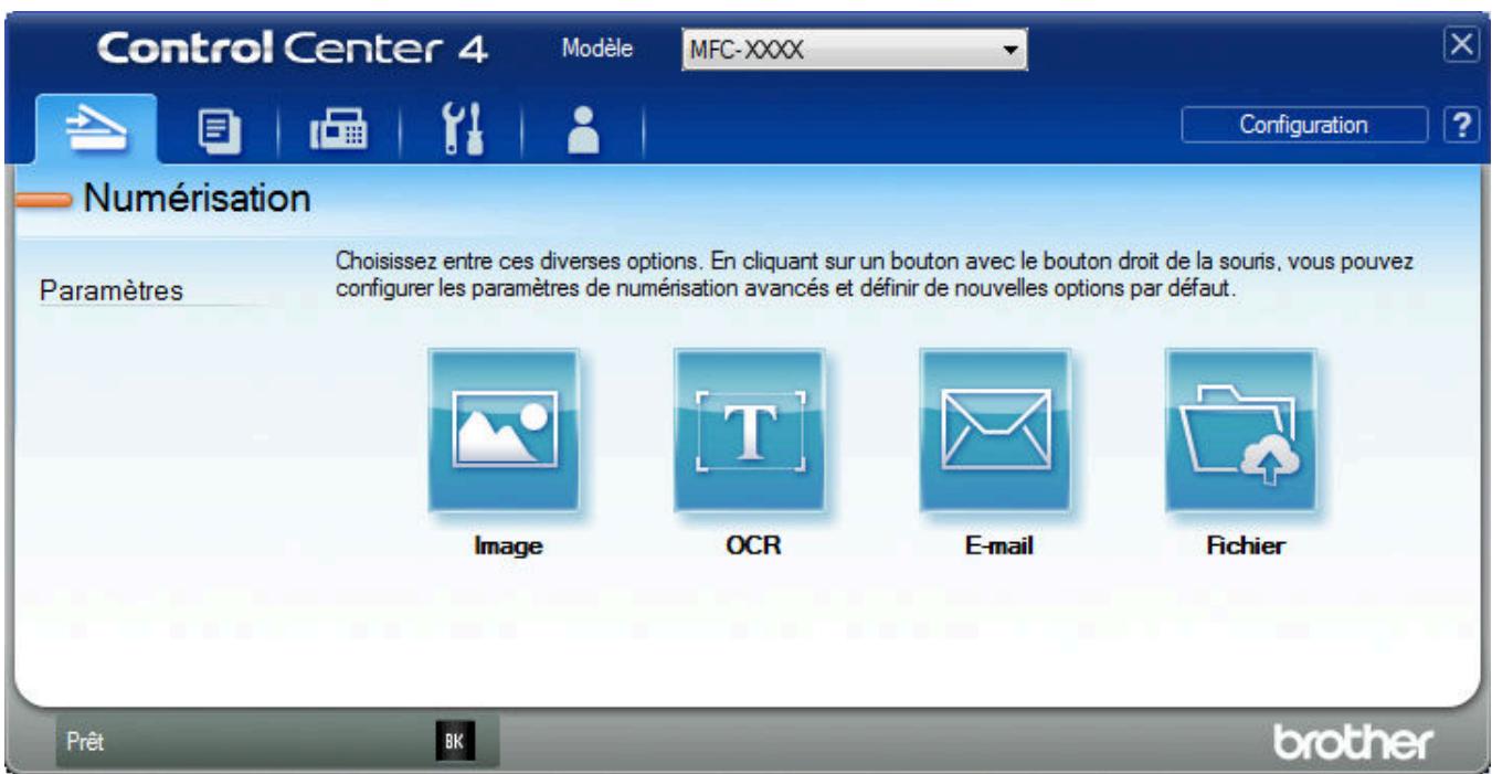 BROTHER MFC-L2710DW - Numériser vers une piece jointe d'e-mail à l'aide du mode Avancé de ControlCenter4 (Windows®) - 3