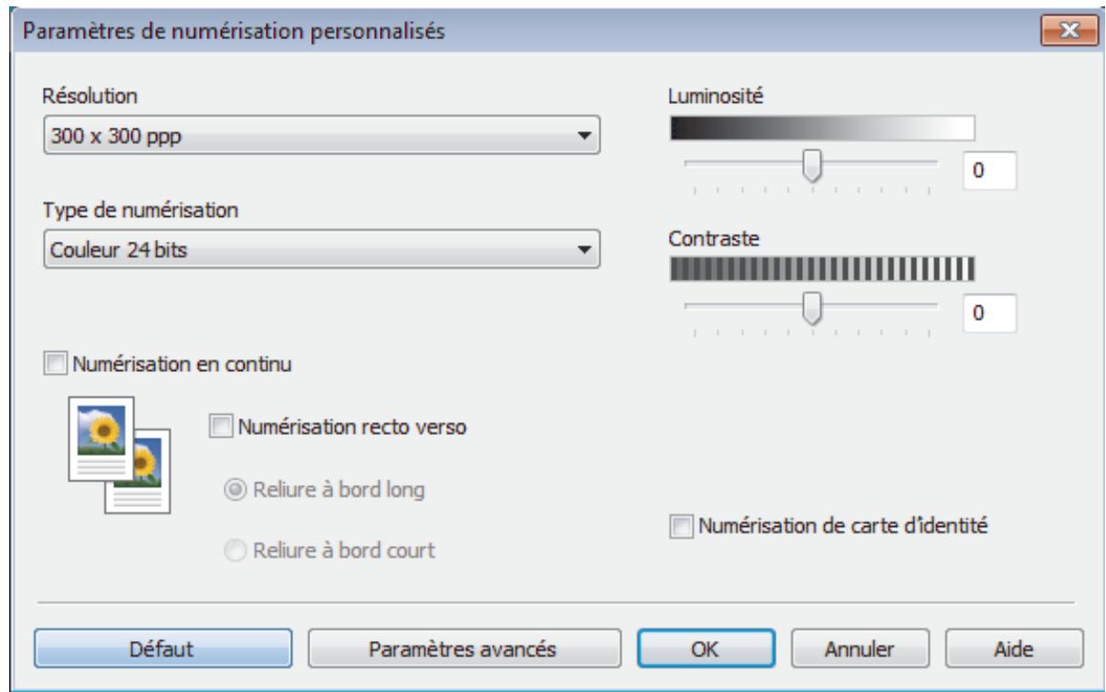 BROTHER MFC-L2710DW - Paramètres de numérisation personnalisés (Windows®) - 1