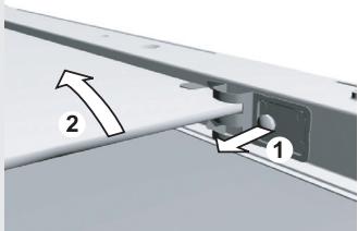 GORENJE BOP 88 ORA - Démontage des glissières télescopiques extensibles - 4
