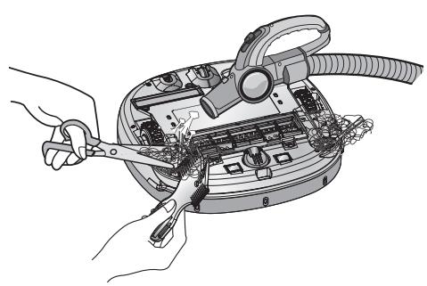 LG VR1229B - Sur un message vocal "Retirez les corps étrangers de la brosse sous l'aspirateur robot." - 2