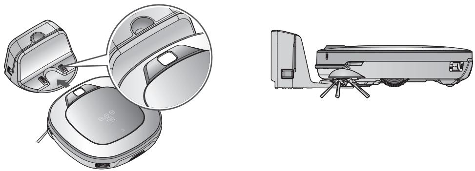 LG VR1229B - Lorsqu'un message vocal est émis "La batterie est faible. Placez l'aspirateur robot sur sa base de chargement." - 1