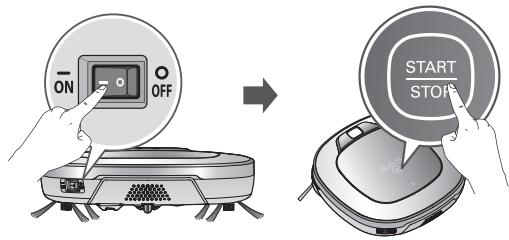 LG VR1229B - Mettez l'aspirateur robot sous tension. (p15) - 1