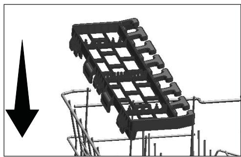 DARTY TDFV15315W - Grille de service multifonction du panier supérieur - 3