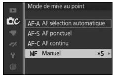 NIKON 1J3WH+10-30+30-110 - Sélectionnez la mise au point manuelle. - 1