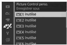 NIKON 1J3WH+10-30+30-110 - Enregistrez le Picture Control. - 1