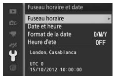 NIKON 1J3WH+10-30+30-110 - Fuseau hora et date - 1