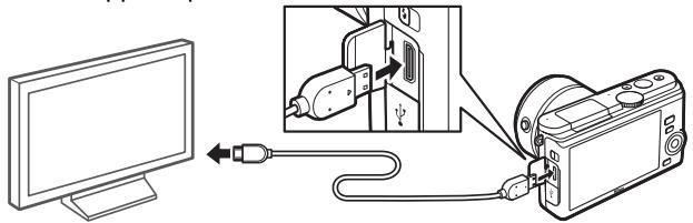 NIKON 1J3WH+10-30+30-110 - Branchez le cable HDMI. - 1