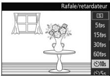 NIKON 1J3WH+10-30+30-110 - Sélectionnez l'option de retardateur souhaitée. - 1