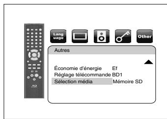 MARANTZ BD8002 - ■Programmation du mode média - 1