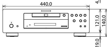 MARANTZ BD8002 - DIMENSIONS EXTERNES MAXIMALES - 2