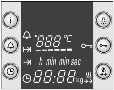 ROSIERES HBN560521F - Zone d'affichage et touches de commande - 1