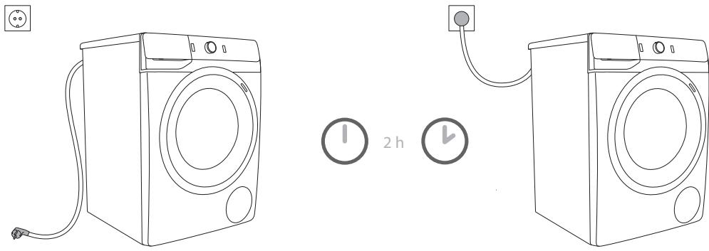 HISENSE W1014FQRT - RACCORDEMENT DE L'APPAREIL AU RÉSEAU ÉLECTRIQUE - 1
