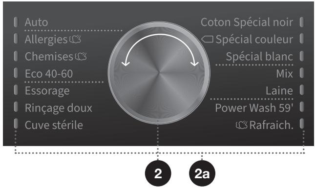 HISENSE W1014FQRT - ÉTAPE 3:CHOIX DU PROGRAMME DE LAVAGE - 1