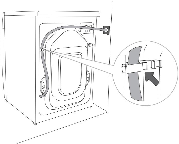 HISENSE W1014FQRT - INSTALLATION SÉCURISÉE DU FLEXIBLE DE VIDANGE - 3