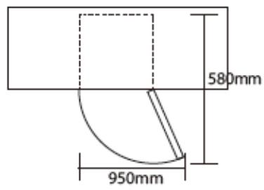 BRANDT BFU7610SW - Espace à respecter - 1