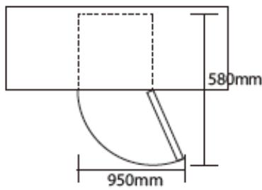 BRANDT BFU7610SW - Space Requirement - 1