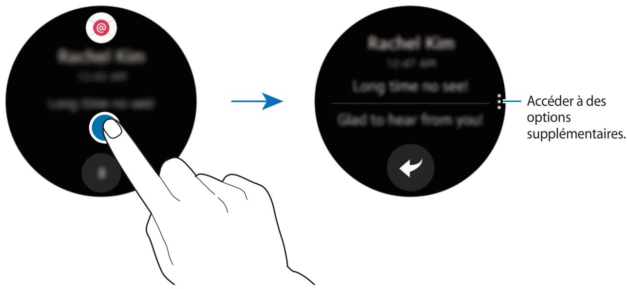 SAMSUNG GEAR S2 SPORT BLANC - Afficher les notifications entrantes - 1