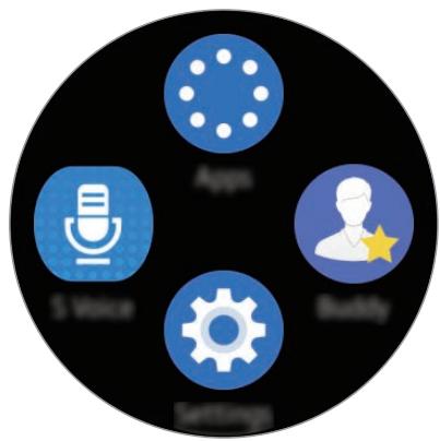 SAMSUNG GEAR S2 SPORT BLANC - Volet des raccourcis d'applications - 1