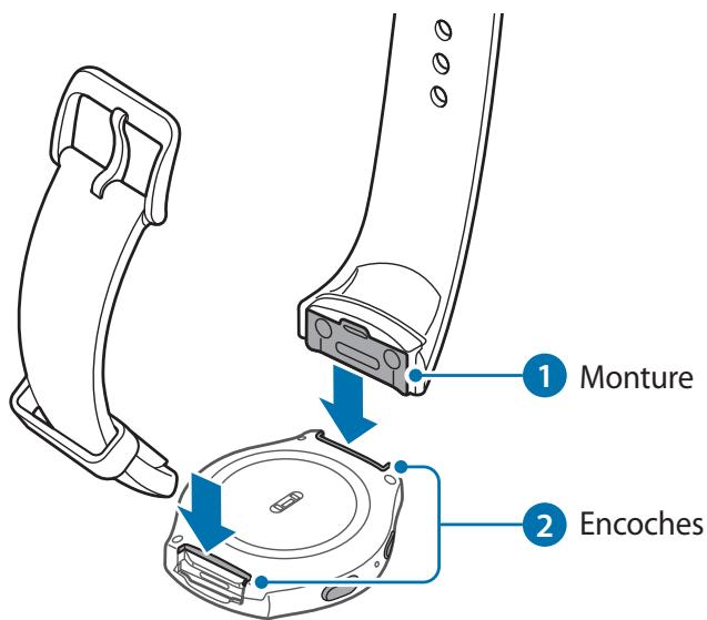 SAMSUNG GEAR S2 SPORT BLANC - Remplacer le bracelet - 3