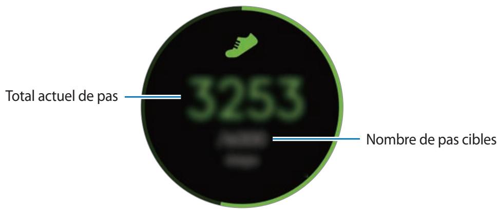 SAMSUNG GEAR S2 SPORT BLANC - Indicateur du nombre de pas parcourus - 1