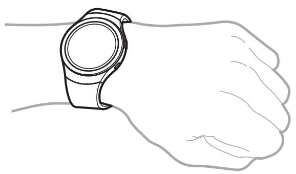 SAMSUNG GEAR S2 SPORT BLANC - Mettre la Gear au poignet - 1