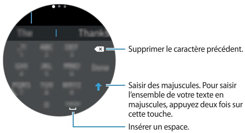 SAMSUNG GEAR S2 SPORT BLANC - Utiliser le clavier - 2